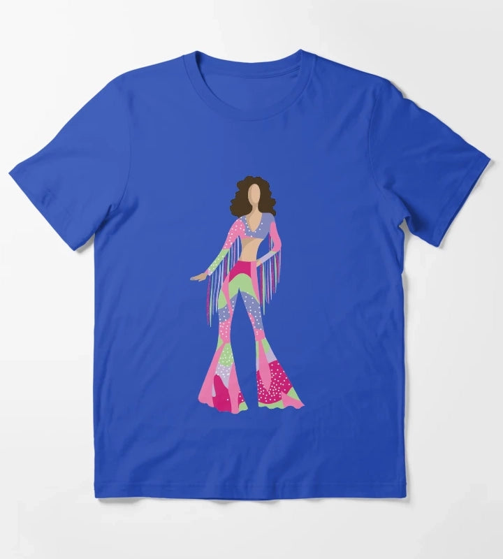 Bellbottom Diva T-Shirt Blue