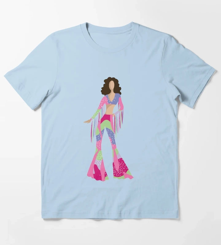 Bellbottom Diva T-Shirt Sky Blue
