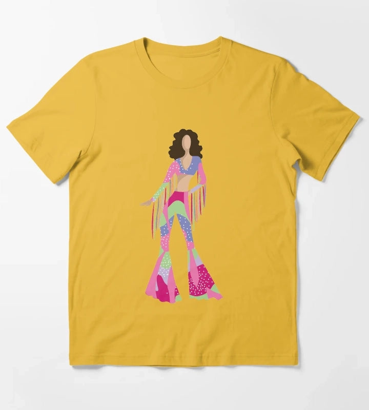 Bellbottom Diva T-Shirt Yellow