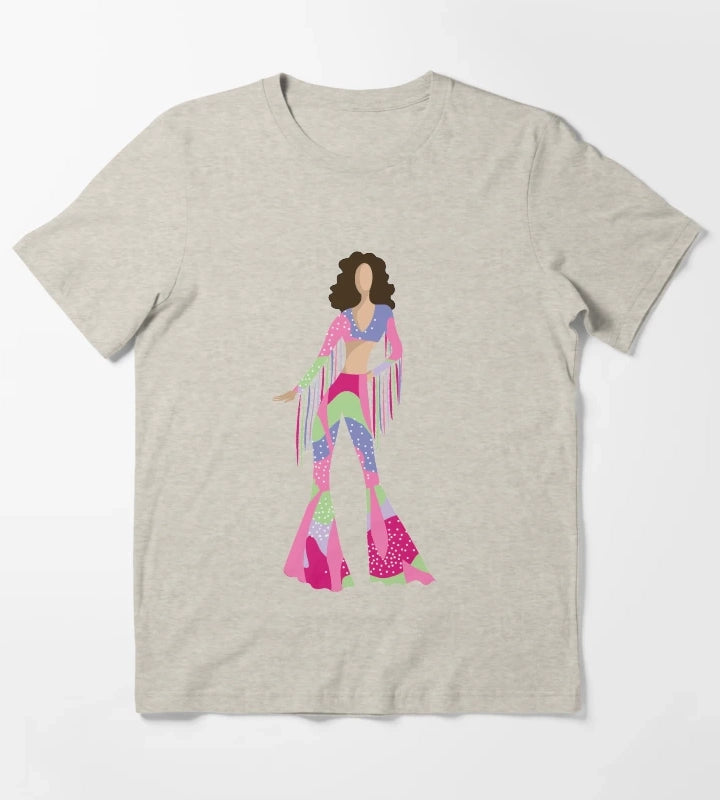 Bellbottom Diva T-Shirt Cream