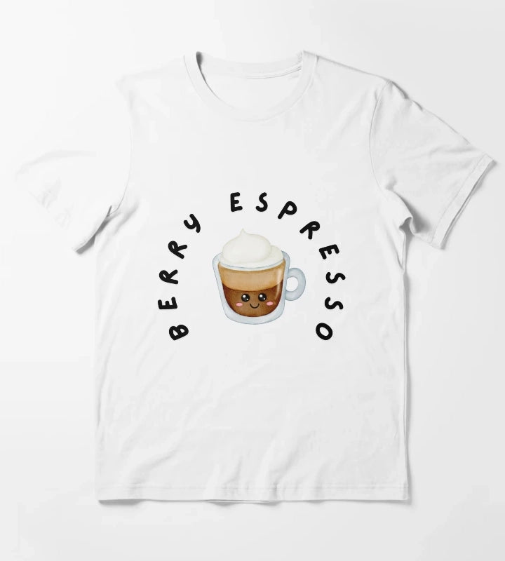 Berry Espresso T-Shirt White