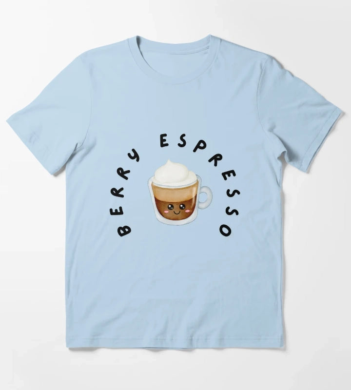 Berry Espresso T-Shirt Sky Blue