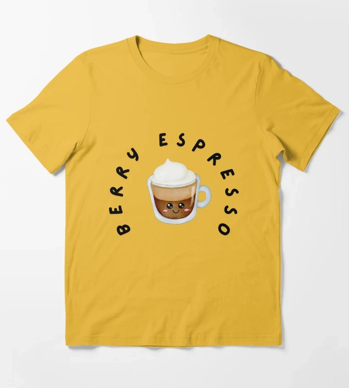 Berry Espresso T-Shirt Yellow