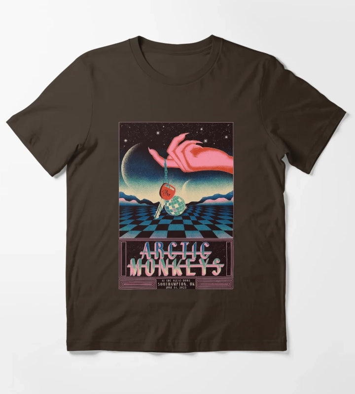 Best Tour Poster T-Shirt Brown