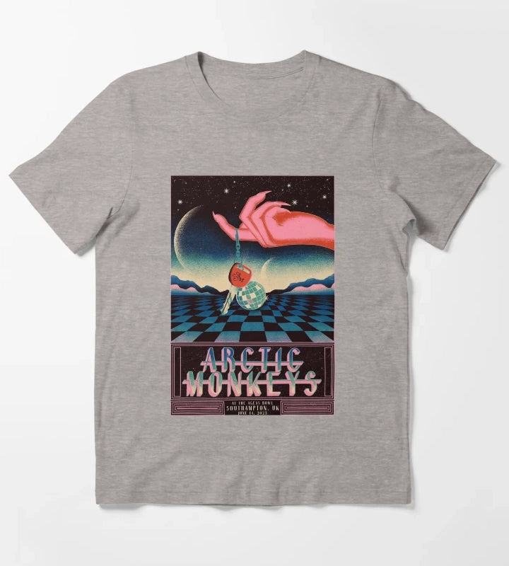 Best Tour Poster T-Shirt Heather Grey