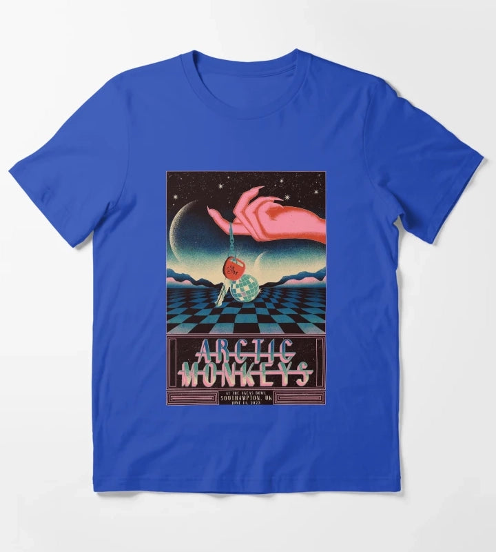 Best Tour Poster T-Shirt Blue