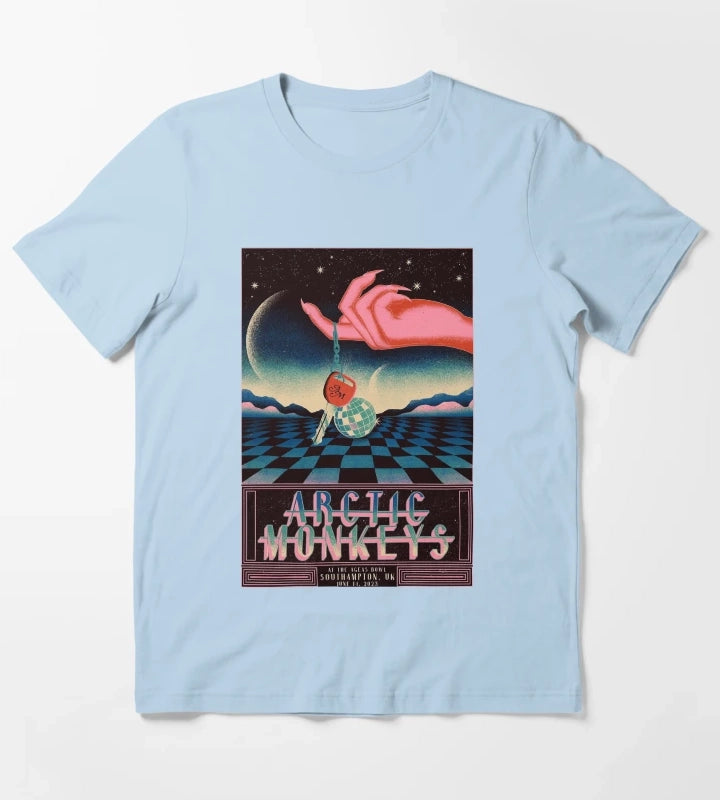Best Tour Poster T-Shirt Sky Blue