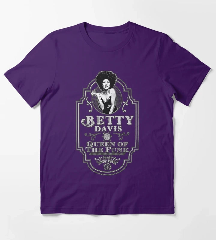 Betty Davis Queen Of The Funk Tribute T-Shirt Purple