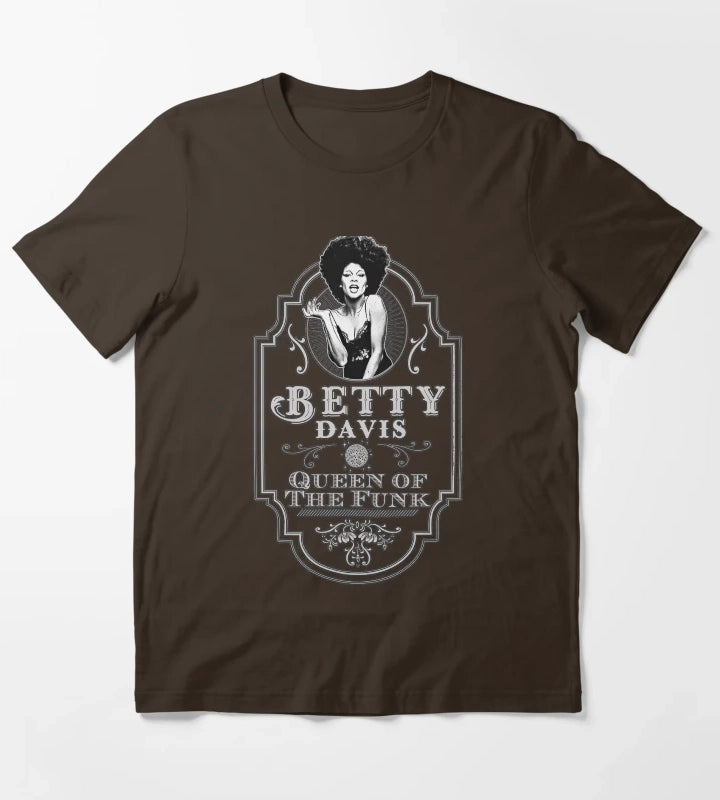 Betty Davis Queen Of The Funk Tribute T-Shirt Brown