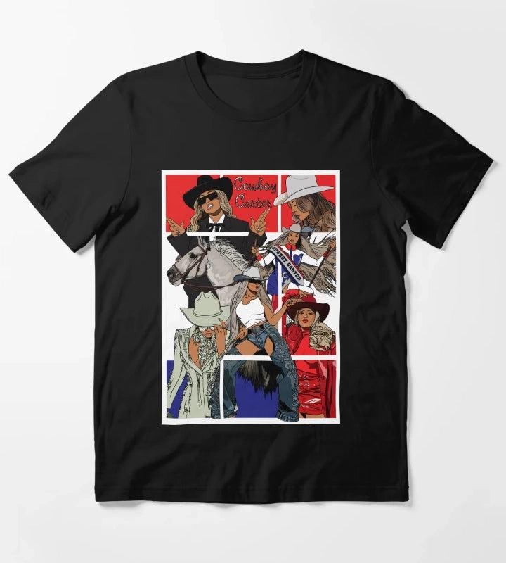Beyonce Cowboy Carter WhiteTrim T-Shirt