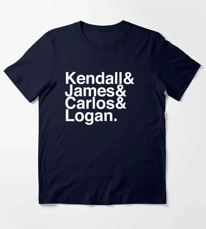 Big Time Rush Helvetica List T-Shirt Navy