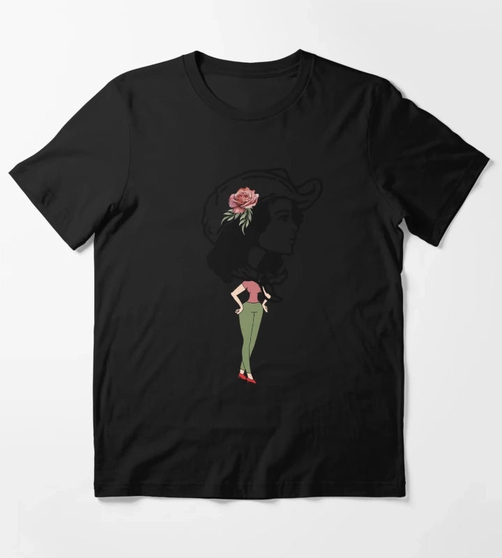 Big head Cowgirl Western world T-Shirt