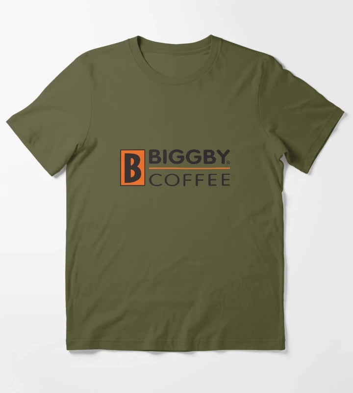 Biggby Coffee Cafe T-Shirt Olive Green