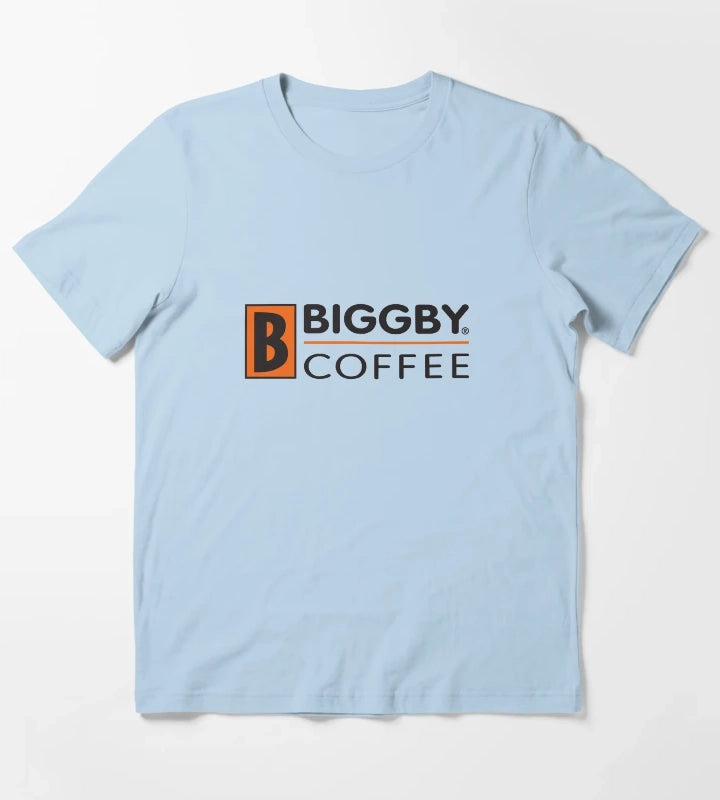 Biggby Coffee Cafe T-Shirt Sky Blue