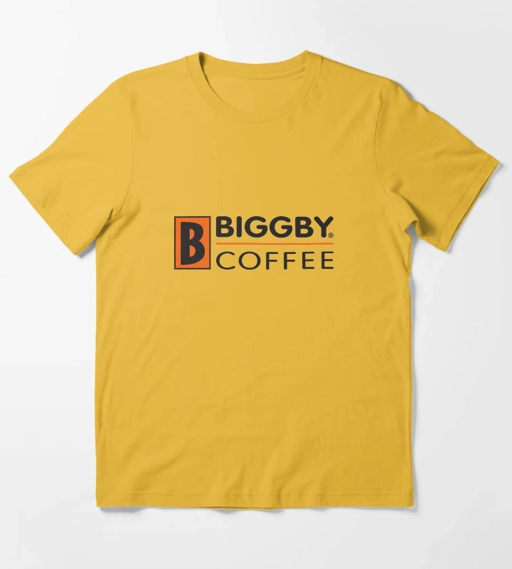 Biggby Coffee Cafe T-Shirt Yellow