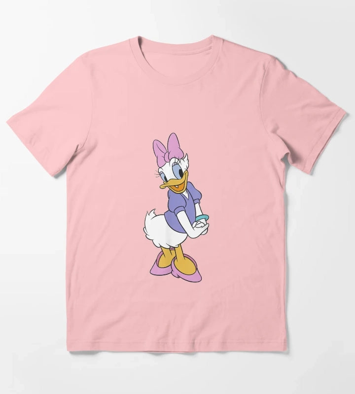 Birthday Gift Mickey And Friends Daisy Duck Traditional Portrait Cute Awesome For Movie Fans T-Shirt Dark Grey
