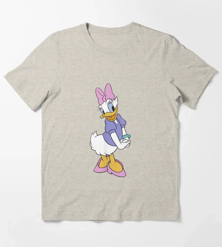 Birthday Gift Mickey And Friends Daisy Duck Traditional Portrait Cute Awesome For Movie Fans T-Shirt Cream