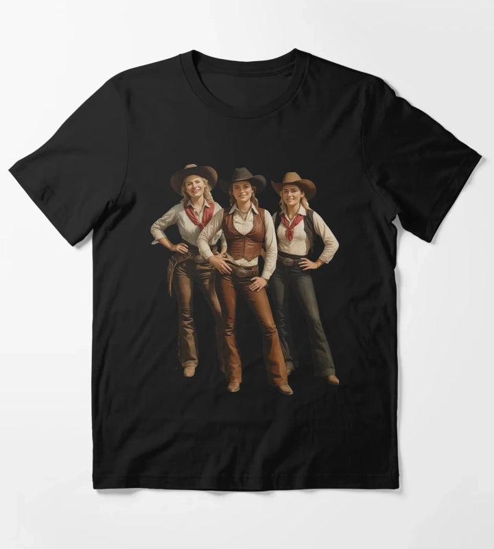 Black African American Cowgirl Western Country Rodeo T-Shirt