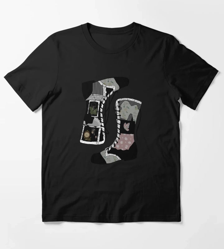 Black Boots that were made for Walking T-Shirt