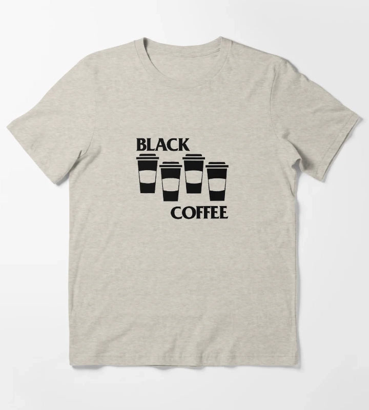 Black Coffee Black Flag parody T-Shirt Cream