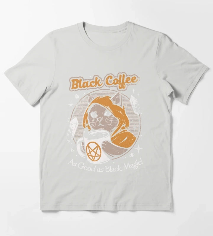Black Coffee T-Shirt Light Grey