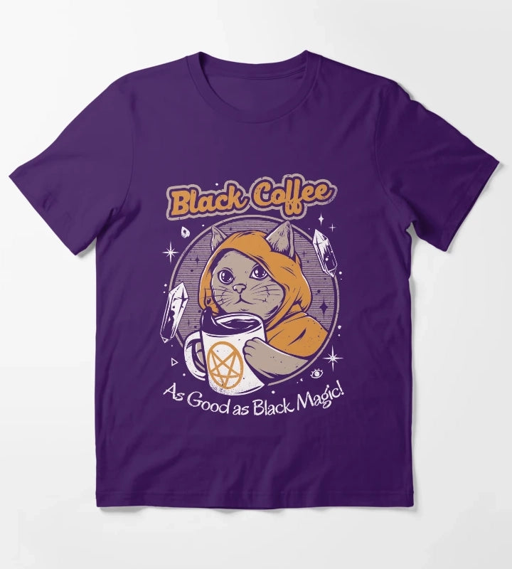 Black Coffee T-Shirt Purple