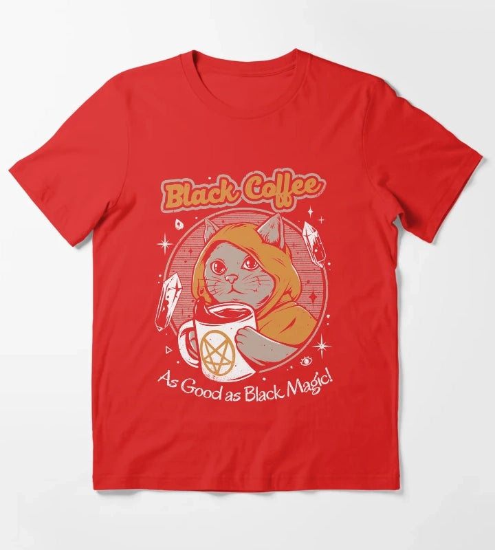 Black Coffee T-Shirt Red