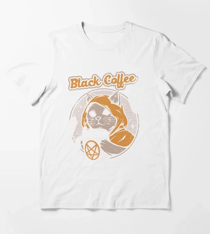 Black Coffee T-Shirt White