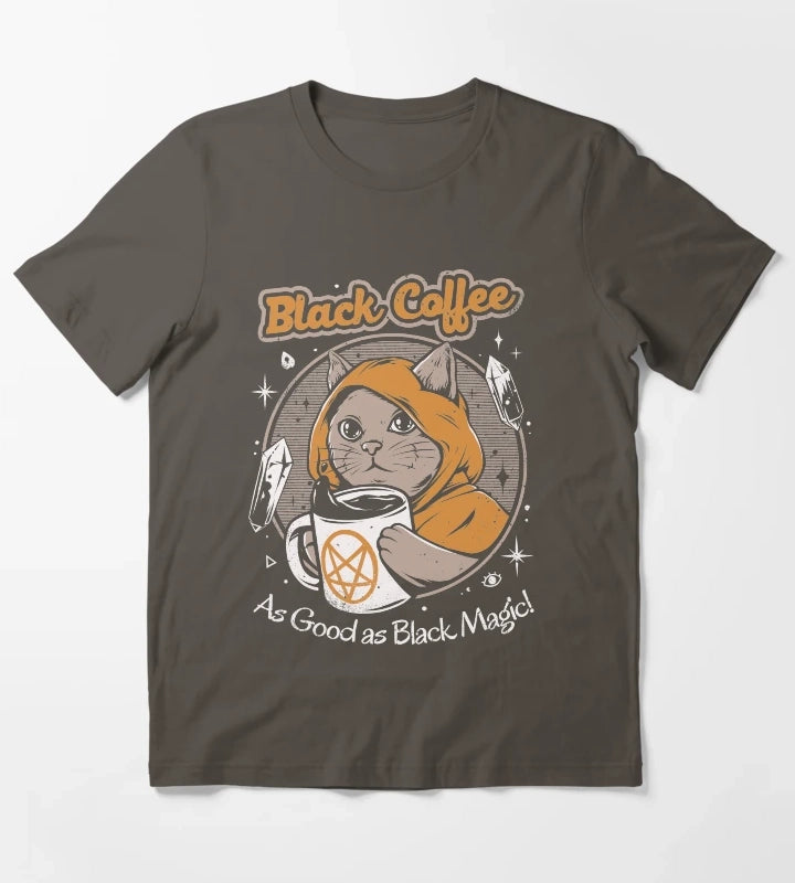 Black Coffee T-Shirt Dark Grey