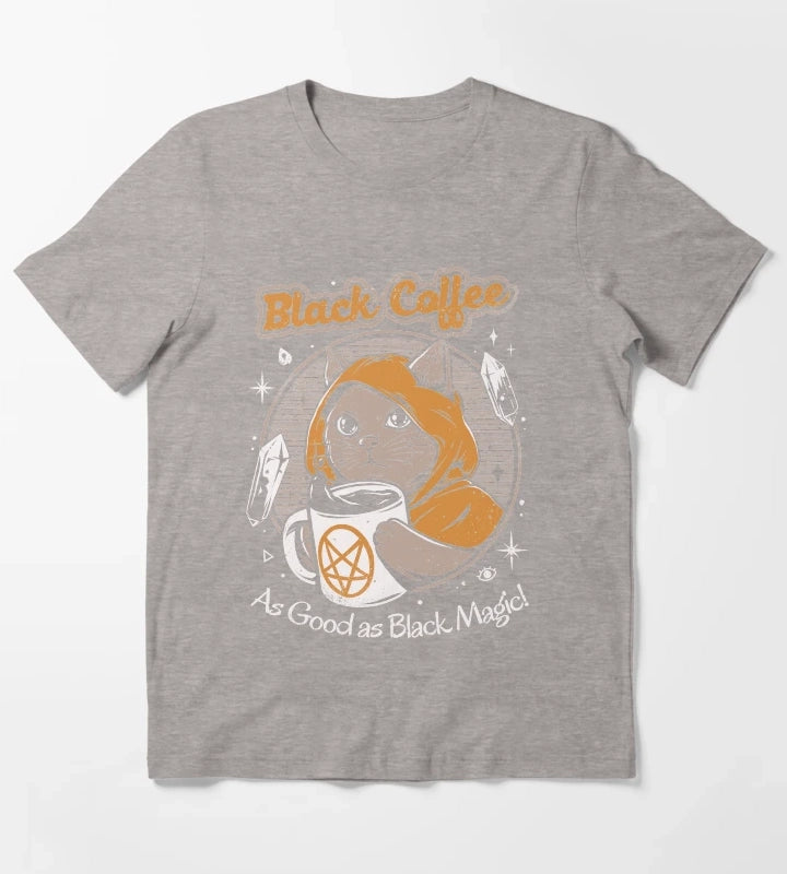 Black Coffee T-Shirt Heather Grey