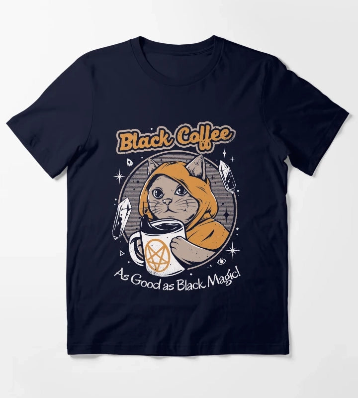 Black Coffee T-Shirt Navy