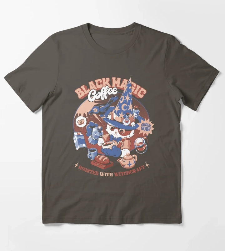 Black Magic Coffee Black T-Shirt Dark Grey