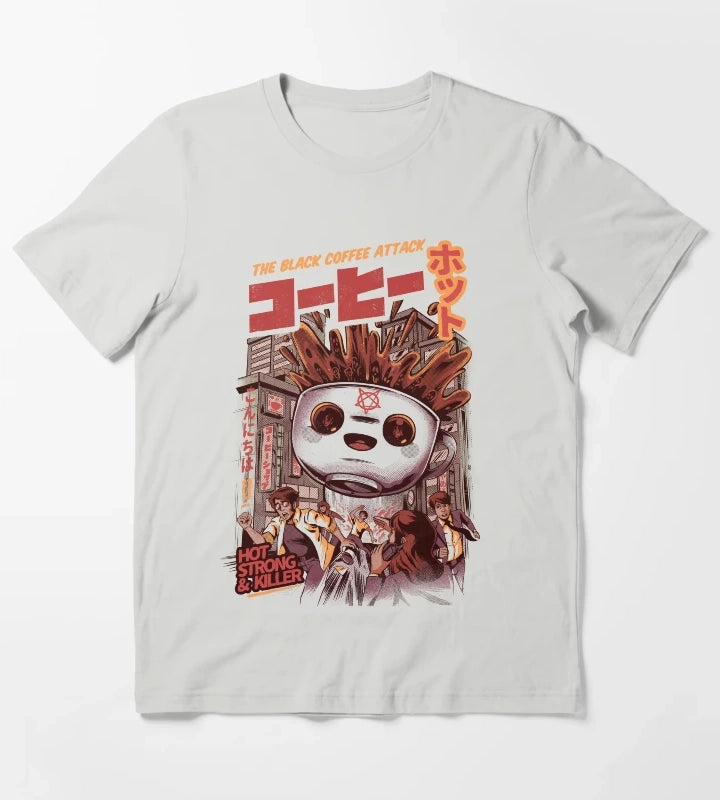 Black Magic Coffee Cream T-Shirt Light Grey