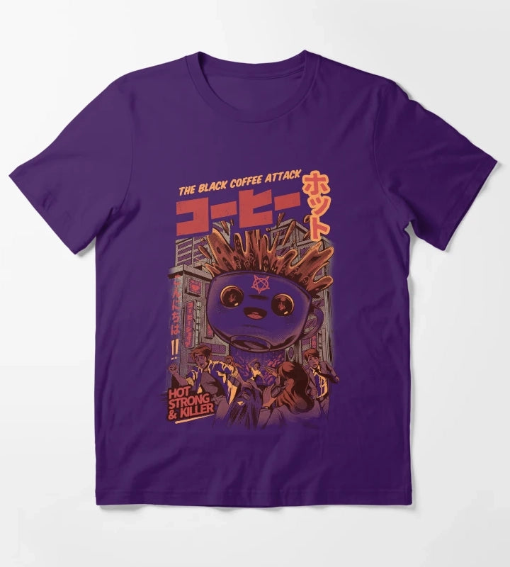 Black Magic Coffee Cream T-Shirt Purple