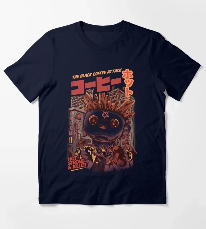 Black Magic Coffee Cream T-Shirt Navy