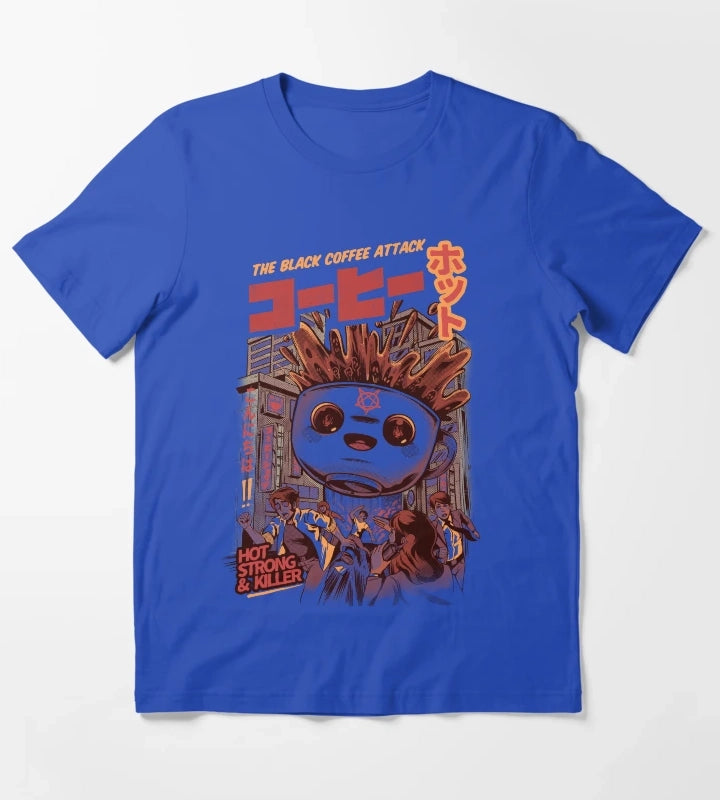 Black Magic Coffee Cream T-Shirt Blue