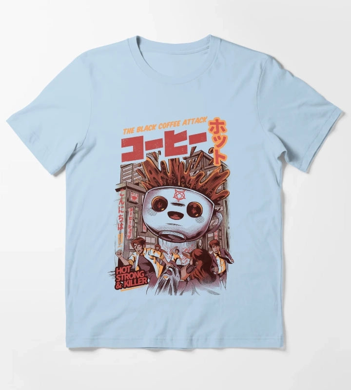 Black Magic Coffee Cream T-Shirt Sky Blue