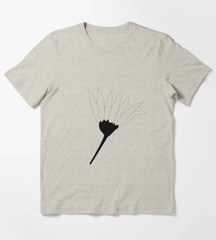 Black and White Daisy T-Shirt Cream