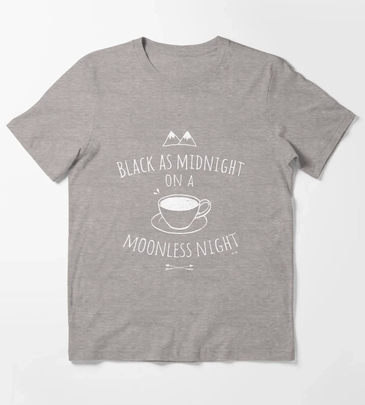 Black as Midnight T-Shirt Heather Grey
