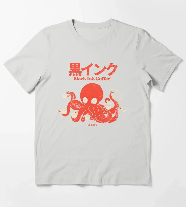 Black ink coffee T-Shirt Light Grey