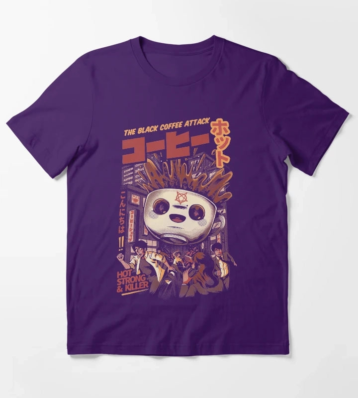 Black magic coffee T-Shirt Purple