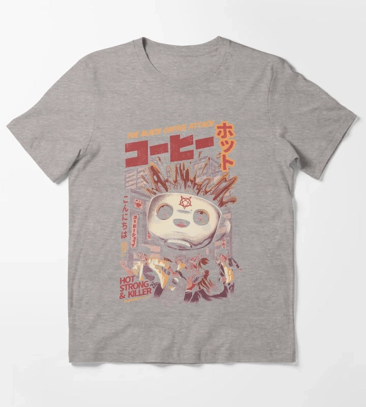 Black magic coffee T-Shirt Heather Grey