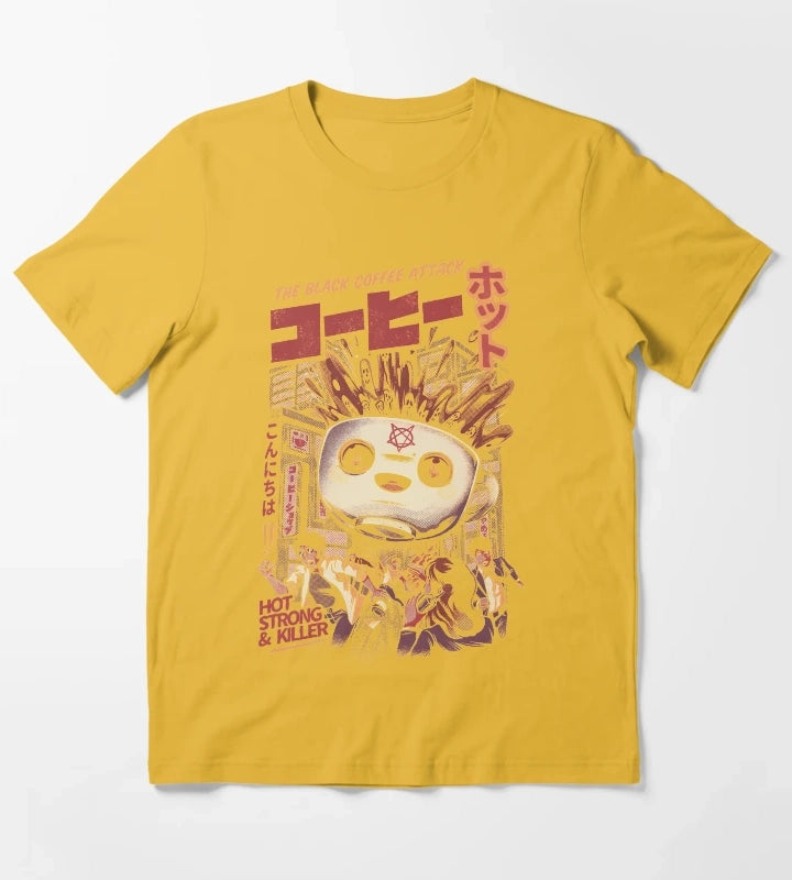 Black magic coffee T-Shirt Yellow