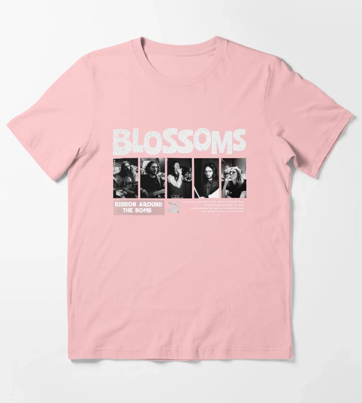 Blossoms Black Photo T-Shirt Dark Grey