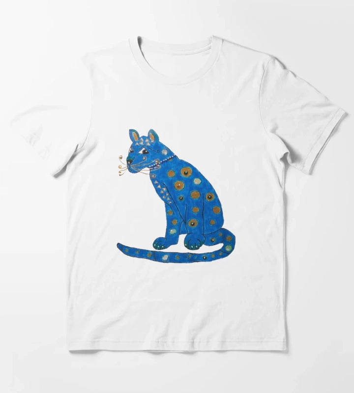 Blu cat mamma mia T-Shirt White