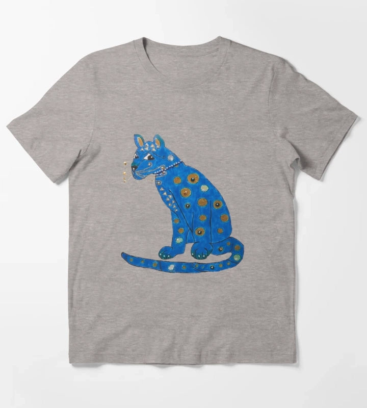 Blu cat mamma mia T-Shirt Heather Grey