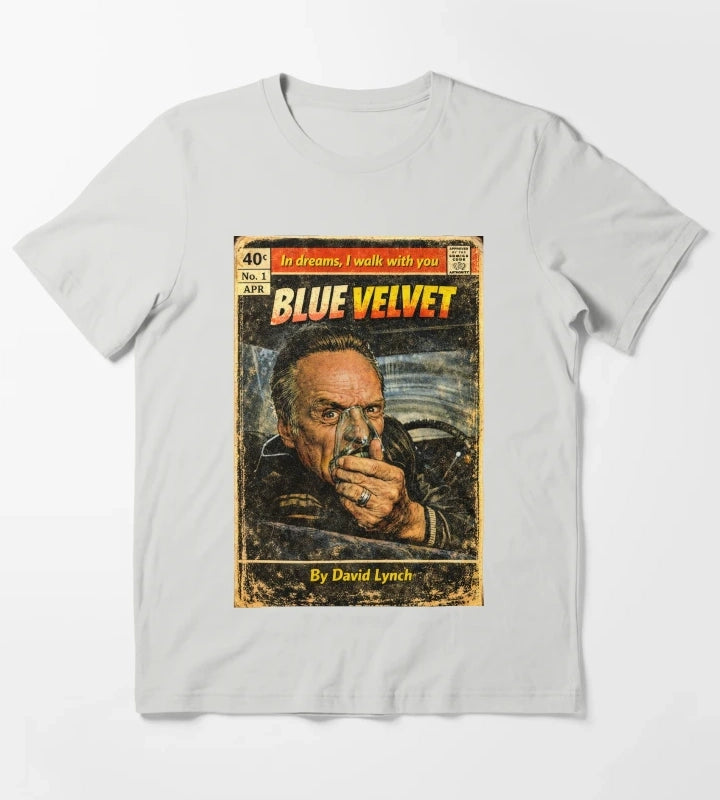 Blue Velvet Comic T-Shirt Light Grey