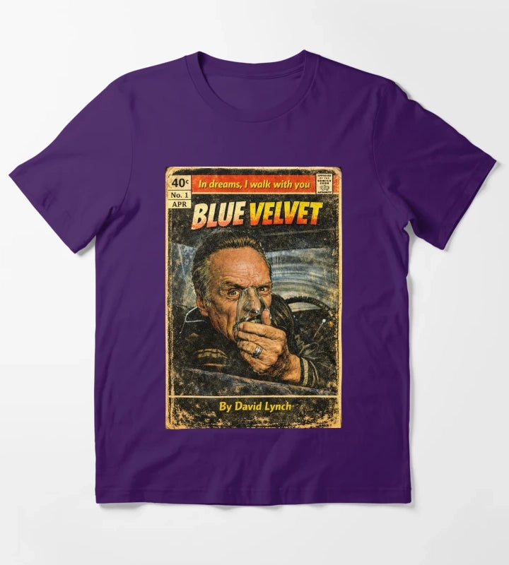 Blue Velvet Comic T-Shirt Purple