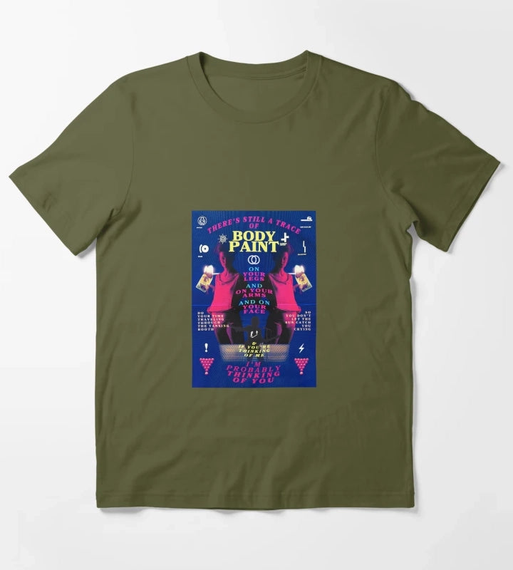 BodyPaintArcticMonkeysTheCar T-Shirt Olive Green
