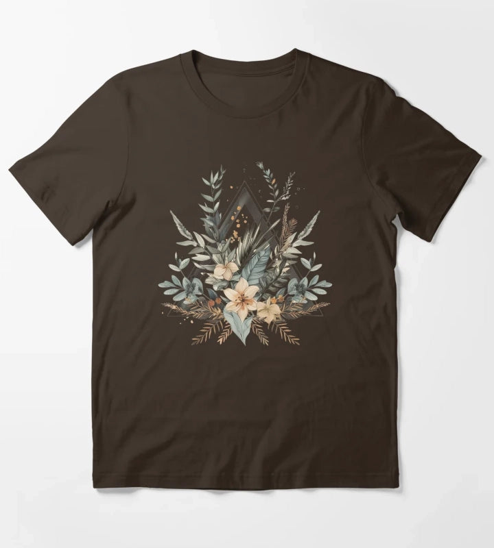 Boho Southwest Pattern 3 T-Shirt Brown